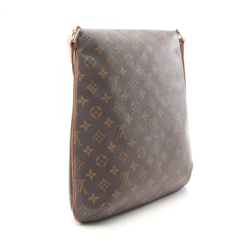 LOUIS VUITTON Musette 單肩斜背包 M51256 Monogram 皮革 棕色 二手-1
