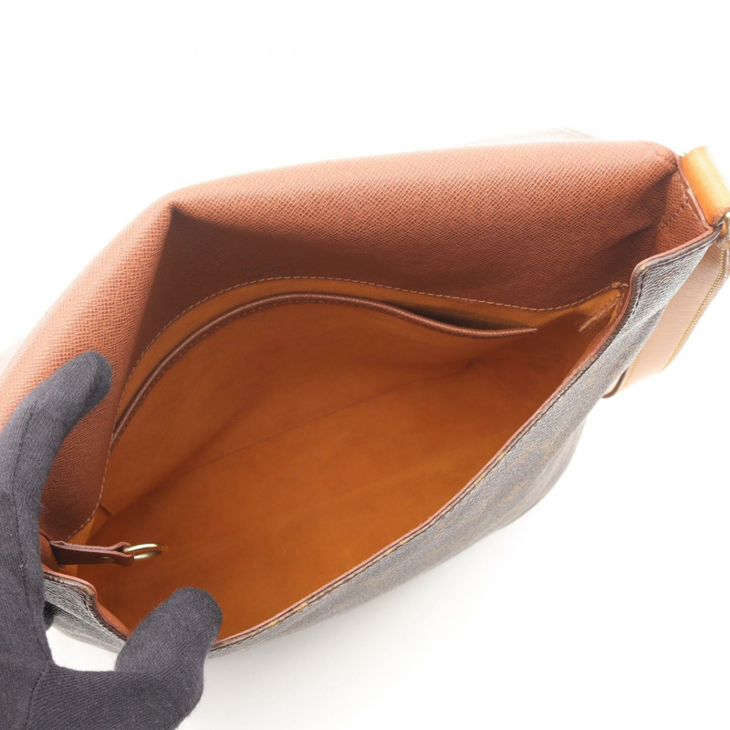 LOUIS VUITTON Musette 單肩斜背包 M51256 Monogram 皮革 棕色 二手-2