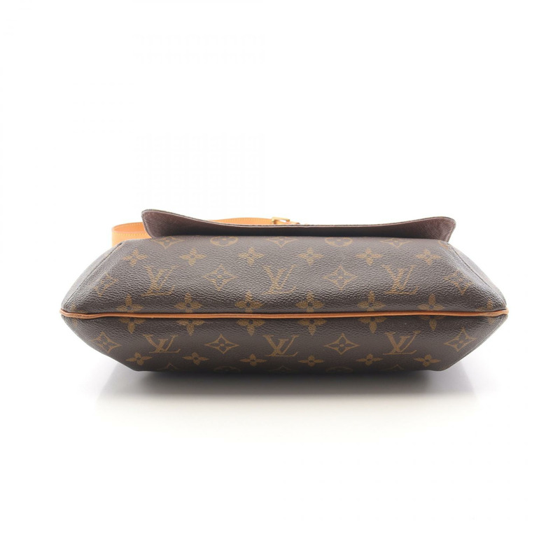 LOUIS VUITTON Musette 單肩斜背包 M51256 Monogram 皮革 棕色 二手-8