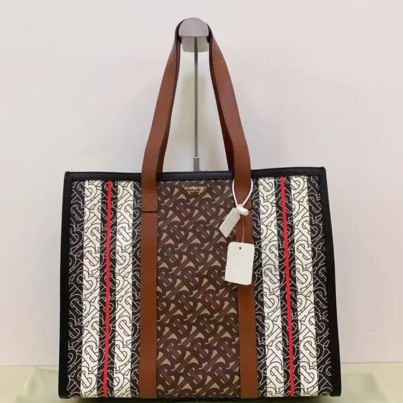 98新 Burberry 老花托特包-1