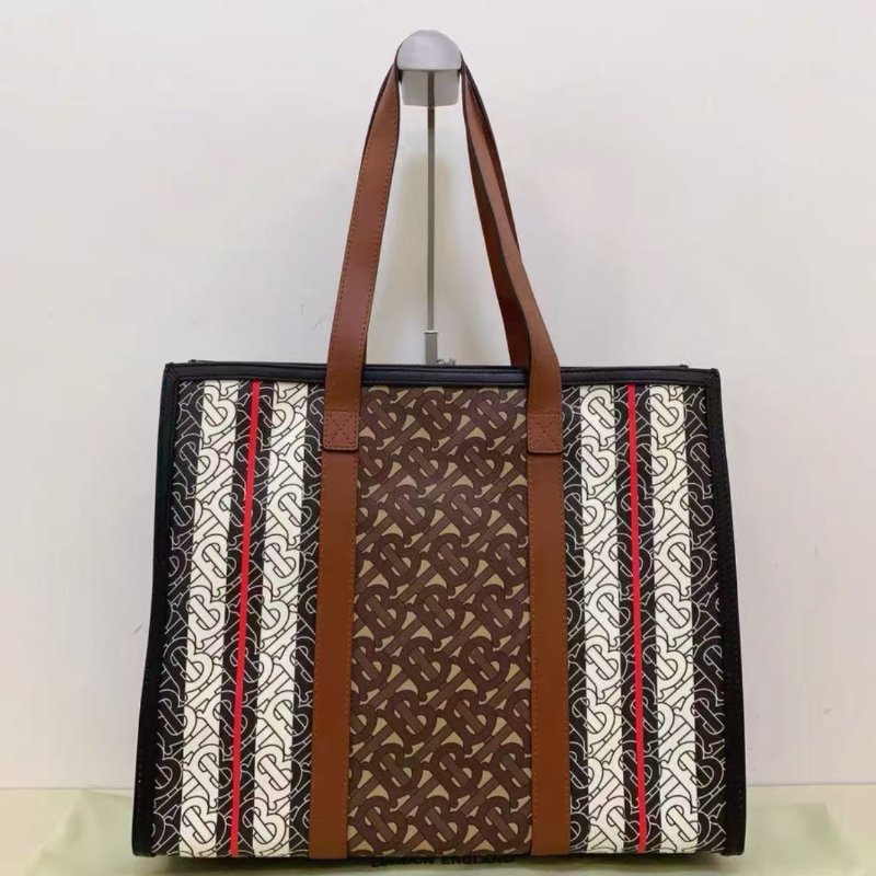 98新 Burberry 老花托特包-2