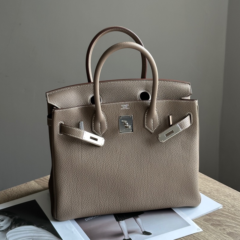 ˗ˏˋ溢出屏幕的高級感º· 𓈒꙳ ˖ Hermès 閒置典藏品 全膠膜未撕 Birkin30 大象灰x銀釦 Togo牛皮 鉑金包-2