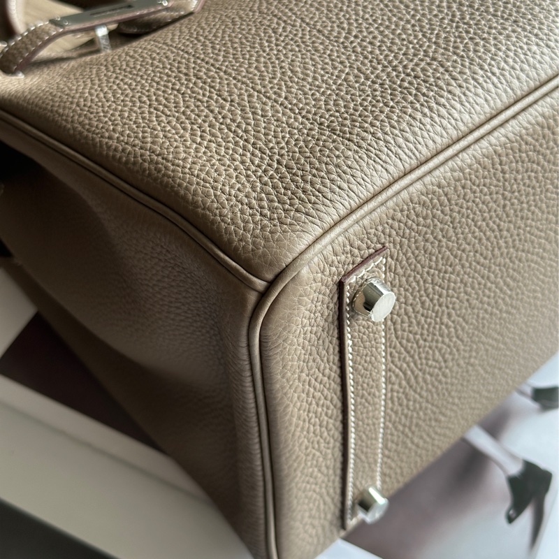 ˗ˏˋ溢出屏幕的高級感º· 𓈒꙳ ˖ Hermès 閒置典藏品 全膠膜未撕 Birkin30 大象灰x銀釦 Togo牛皮 鉑金包-10