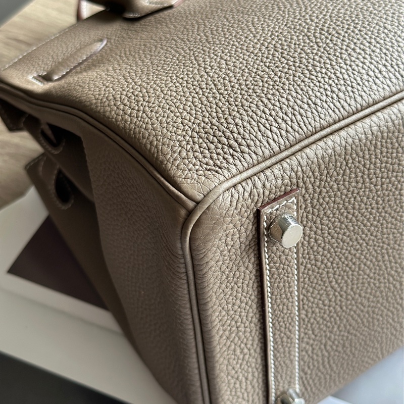 ˗ˏˋ溢出屏幕的高級感º· 𓈒꙳ ˖ Hermès 閒置典藏品 全膠膜未撕 Birkin30 大象灰x銀釦 Togo牛皮 鉑金包-12