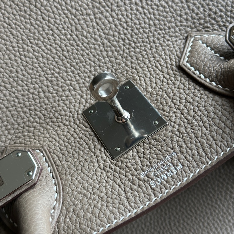 ˗ˏˋ溢出屏幕的高級感º· 𓈒꙳ ˖ Hermès 閒置典藏品 全膠膜未撕 Birkin30 大象灰x銀釦 Togo牛皮 鉑金包-13