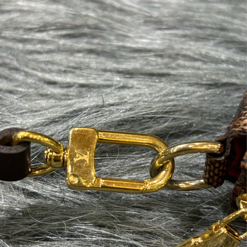 LV N51985 咖啡咖格棋盤格紋 拉鍊包 腋下包 晚宴包 肩背包 手提包-8