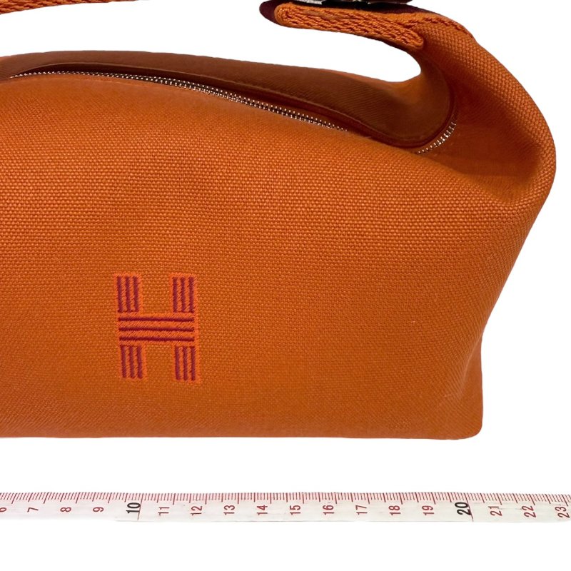 【美收精品】HERMES橘色手提包 2-857-17