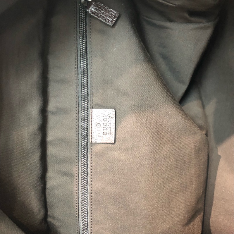 Gucci 布面經典老花 紅綠布帶 旅行袋 XB391-21