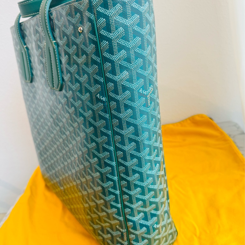 GOYARD綠色直式手提包-2