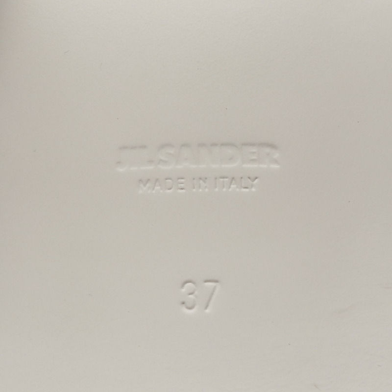 JIL SANDER 多帶涼鞋，白色真皮，37碼，二手女鞋-5
