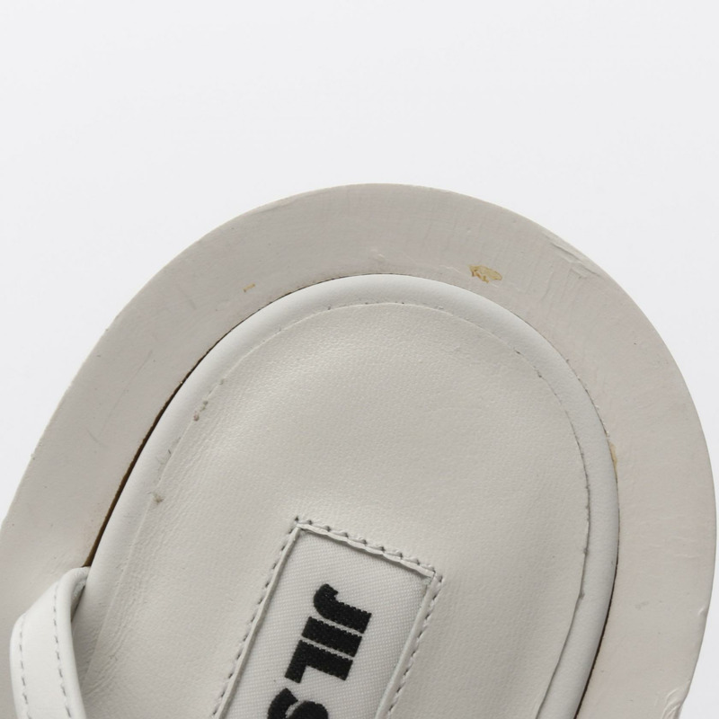 JIL SANDER 多帶涼鞋，白色真皮，37碼，二手女鞋-7