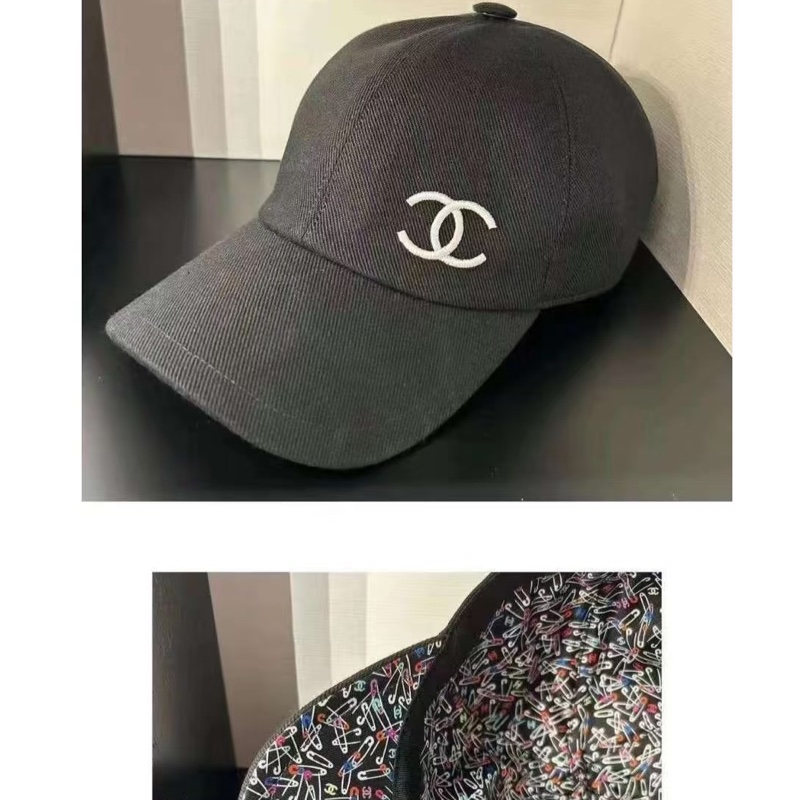 CHANEL 香奈兒棒球帽-25年款時髦鴨舌帽/黑色刺繡 New-6