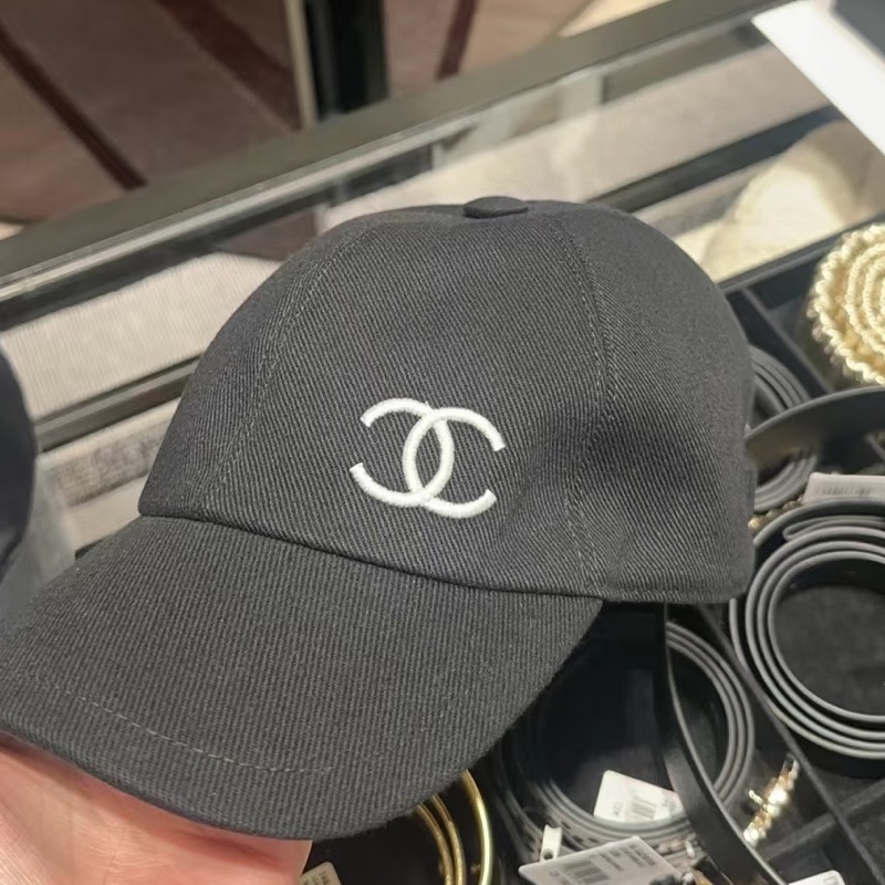 CHANEL 香奈兒棒球帽-25年款時髦鴨舌帽/黑色刺繡 New-8