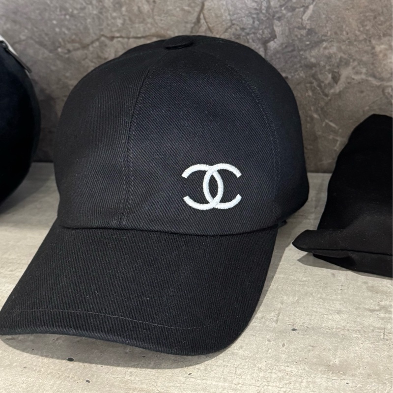 CHANEL 香奈兒棒球帽-25年款時髦鴨舌帽/黑色刺繡 New-10