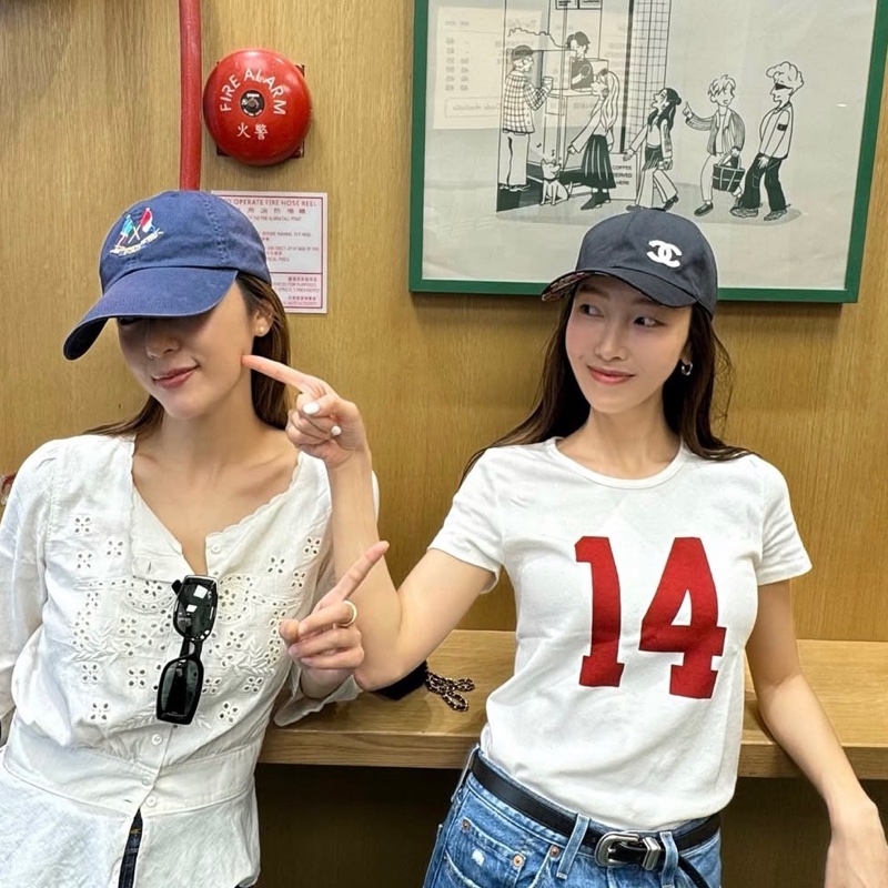 CHANEL 香奈兒棒球帽-25年款時髦鴨舌帽/黑色刺繡 New-4