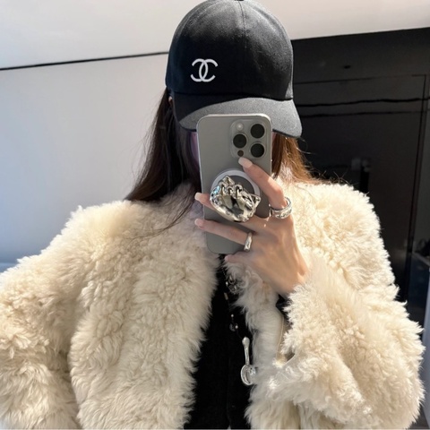 CHANEL 香奈兒鴨舌帽 棒球帽-經典黑白刺繡 New