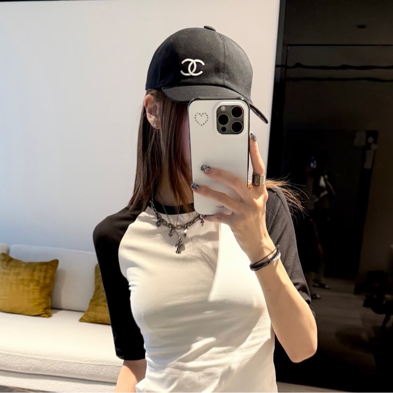 CHANEL 香奈兒鴨舌帽 棒球帽-經典黑白刺繡 New-4