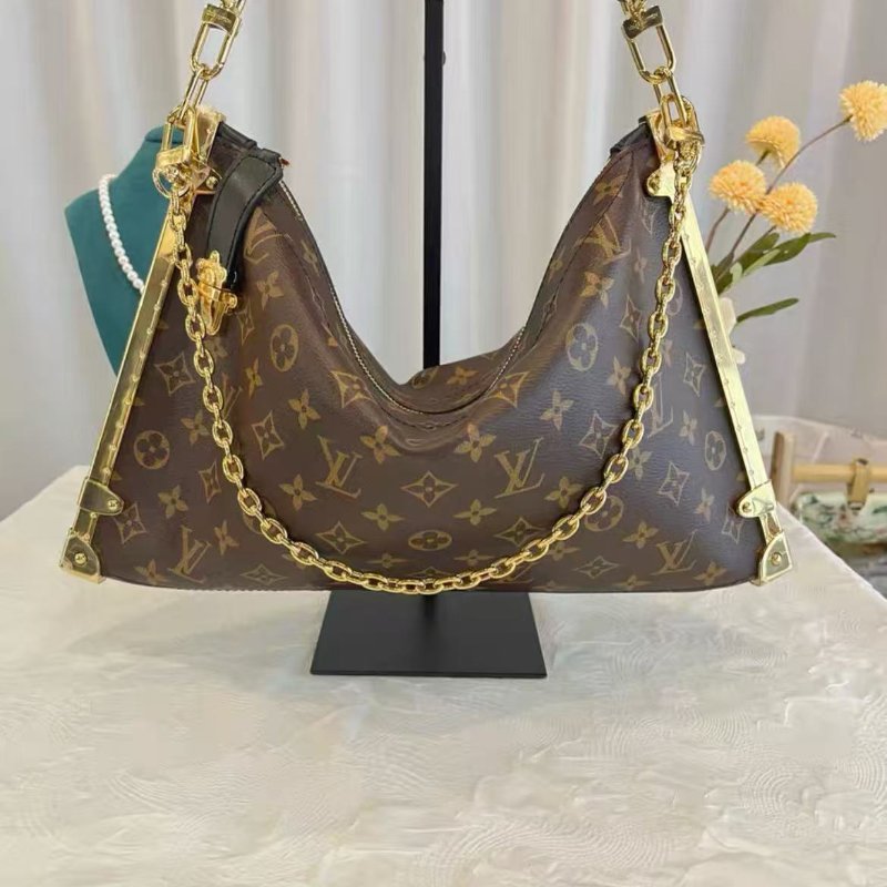 LV Lucky trunk 秀款老花手提單肩包 24年 38*23 全新 配件塵袋(細節私訊)-4