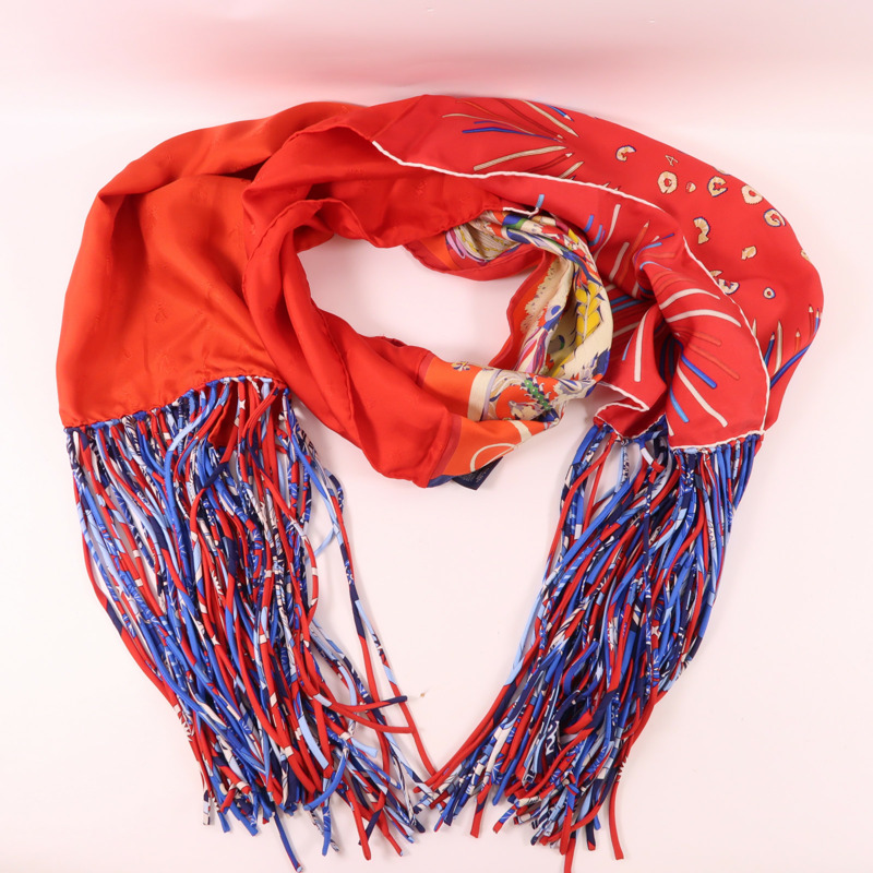 HERMES 絲質Scarf絲巾-11
