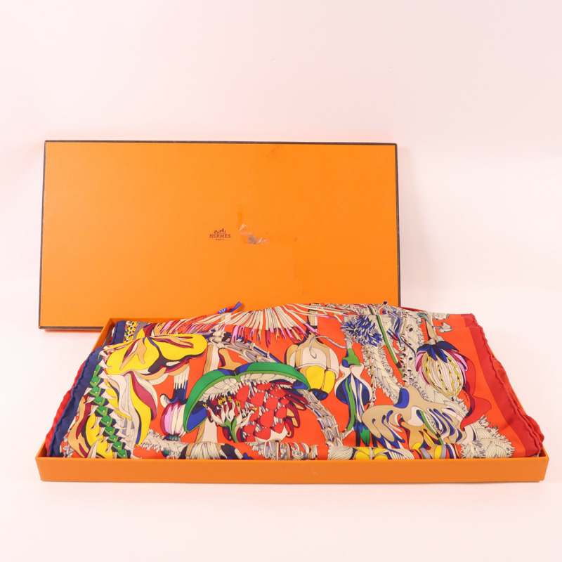 HERMES 絲質Scarf絲巾-12