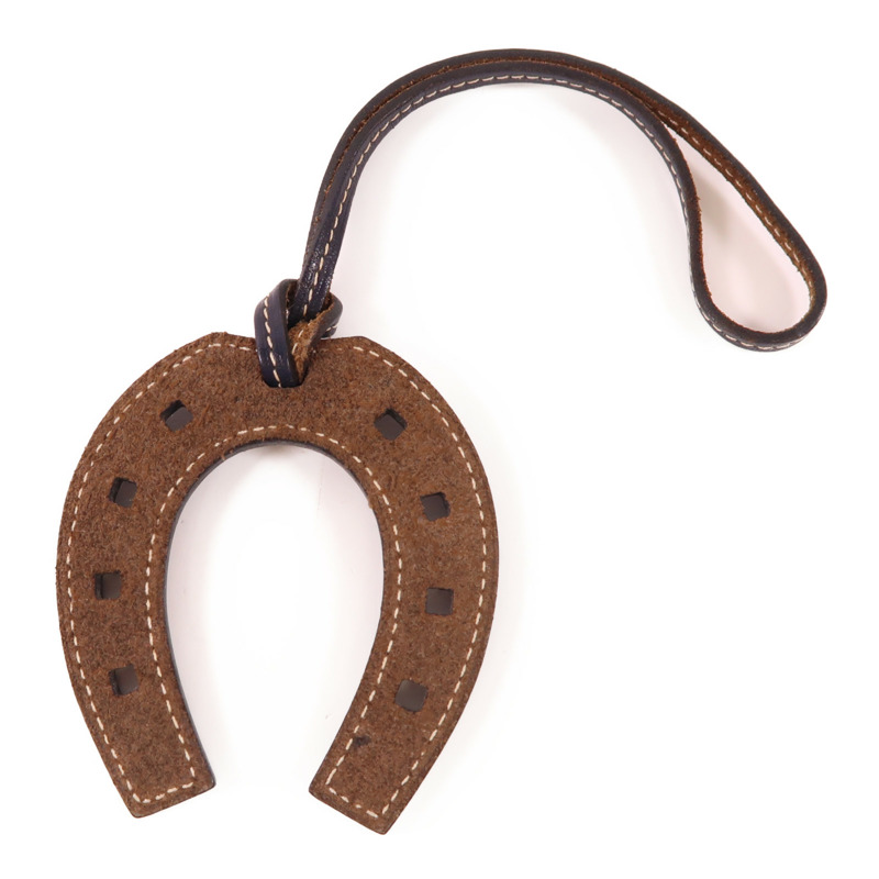 HERMES Swift皮革Paddock Horseshoe Charm掛飾-1