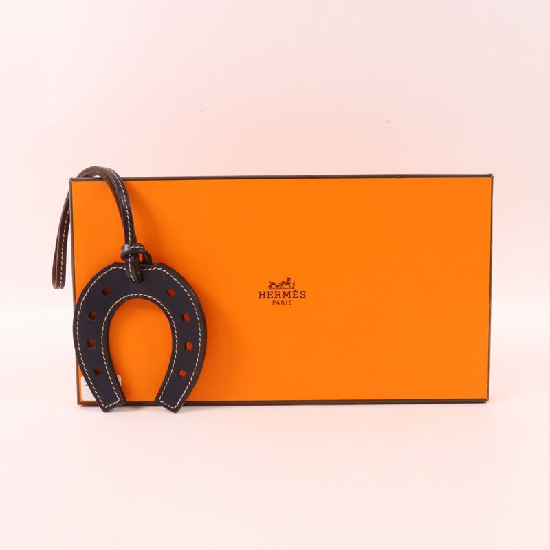 HERMES Swift皮革Paddock Horseshoe Charm掛飾-9