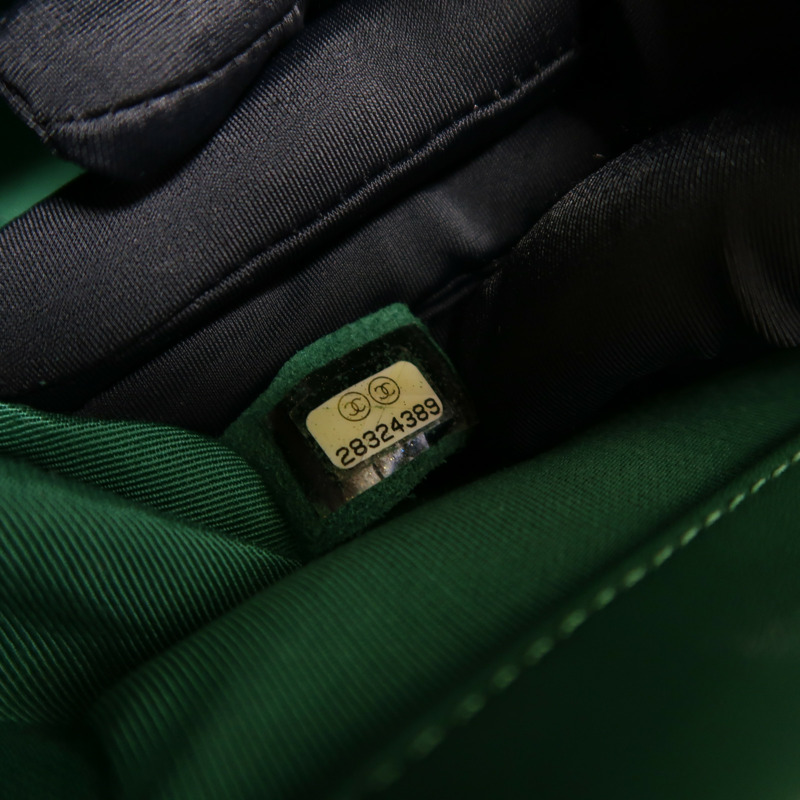 CHANEL 羊皮皮革Boy 25金扣鏈帶肩背袋-6