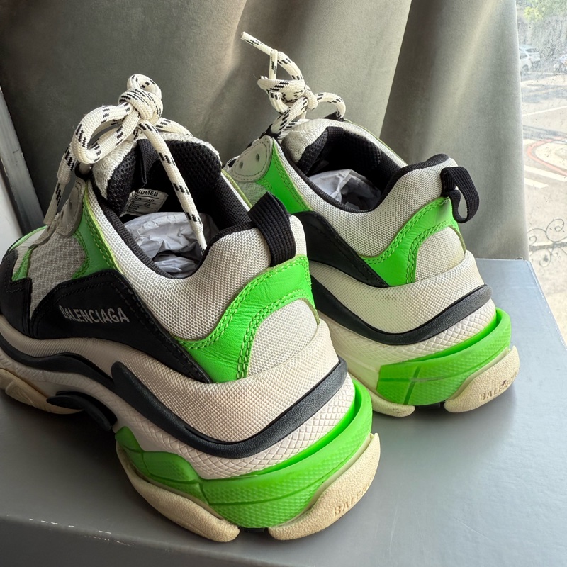 BALENCIAGA Triple-S Sneaker 運動鞋/老爹鞋 (女款)(螢光綠) 36-4