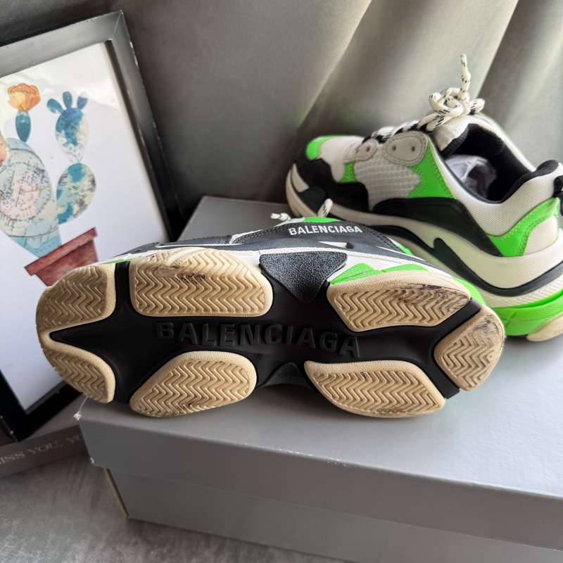 BALENCIAGA Triple-S Sneaker 運動鞋/老爹鞋 (女款)(螢光綠) 36-6