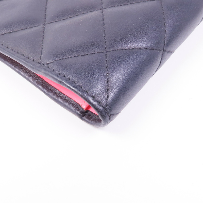 CHANEL 牛皮皮革Cambon Wallet長錢包-9