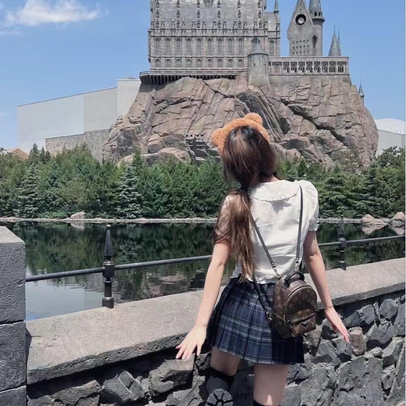 ✨售 二手真品 LV M44873 Palm Springs Mini 新版拉鏈 小書包 後背包-15