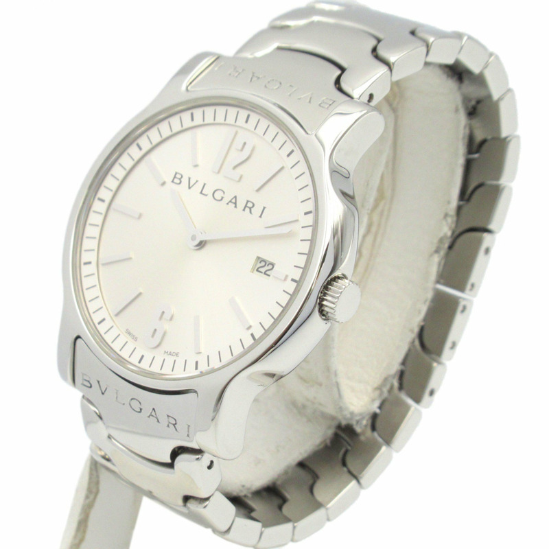 BVLGARI Solotempo 手錶 不鏽鋼 男士 銀色 ST35S-2