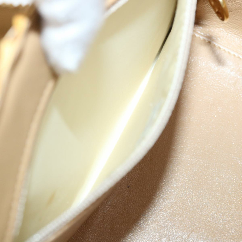 【日本直送】香奈兒 (CHANEL) 籃子鏈條單肩背包，皮革藤編，米色，CC標誌，型號31932SM-23