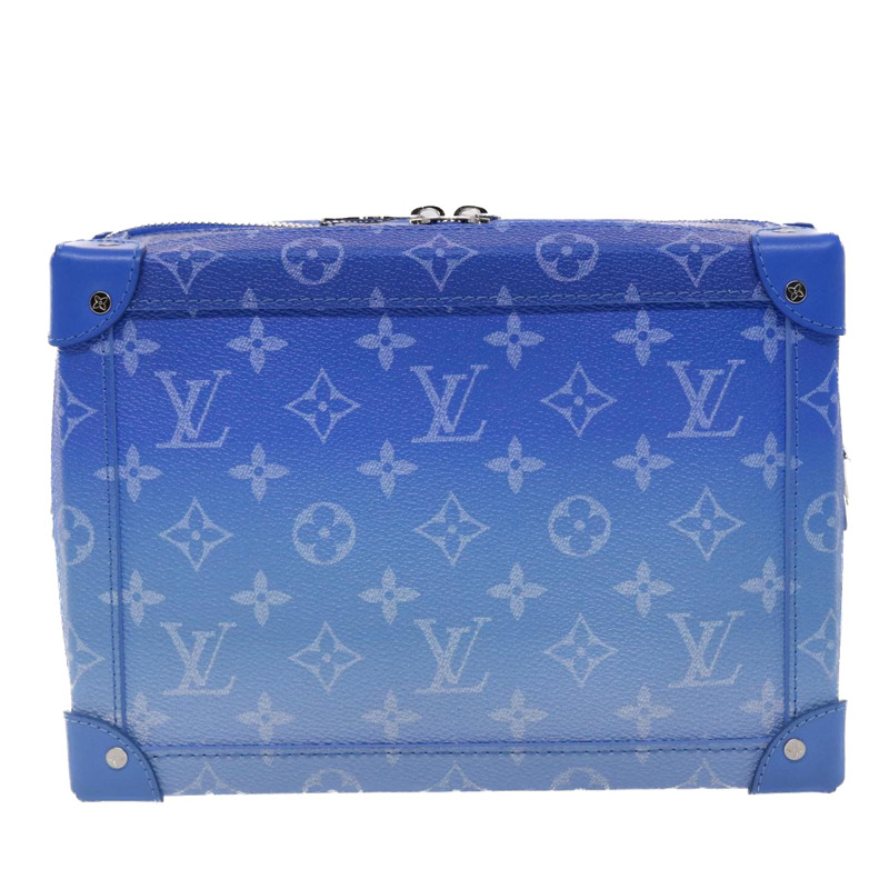【日本直送】路易威登 Monogram Clouds Soft Trunk 肩背包 藍色 M45430 LV Auth 46350S-1