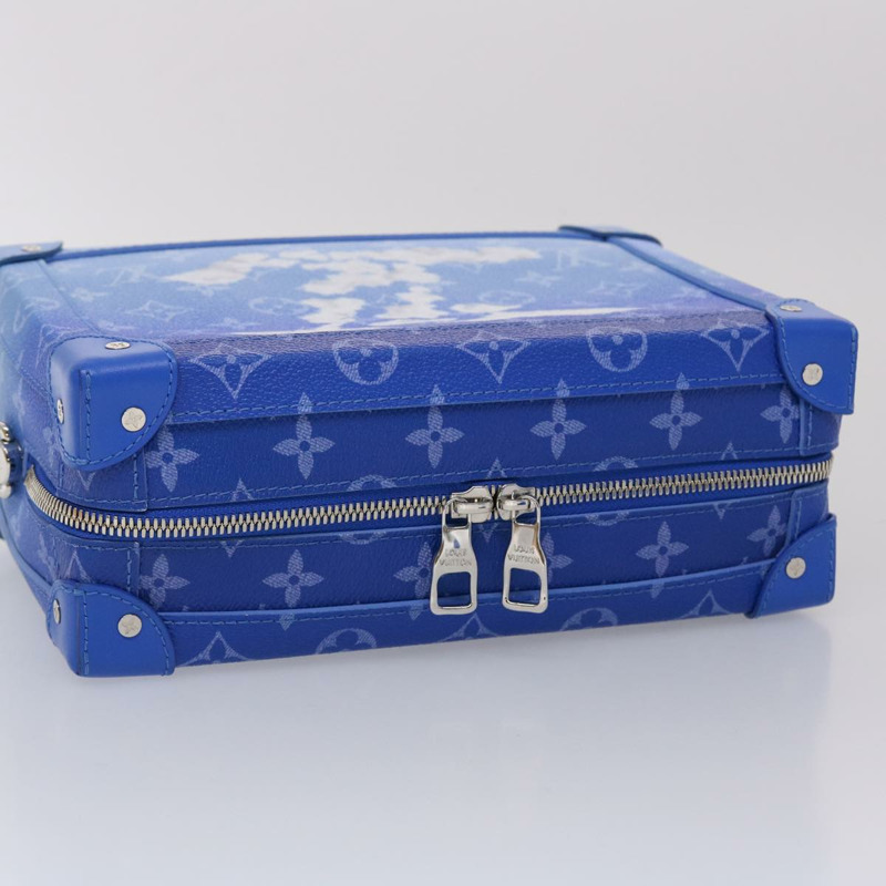 【日本直送】路易威登 Monogram Clouds Soft Trunk 肩背包 藍色 M45430 LV Auth 46350S-4