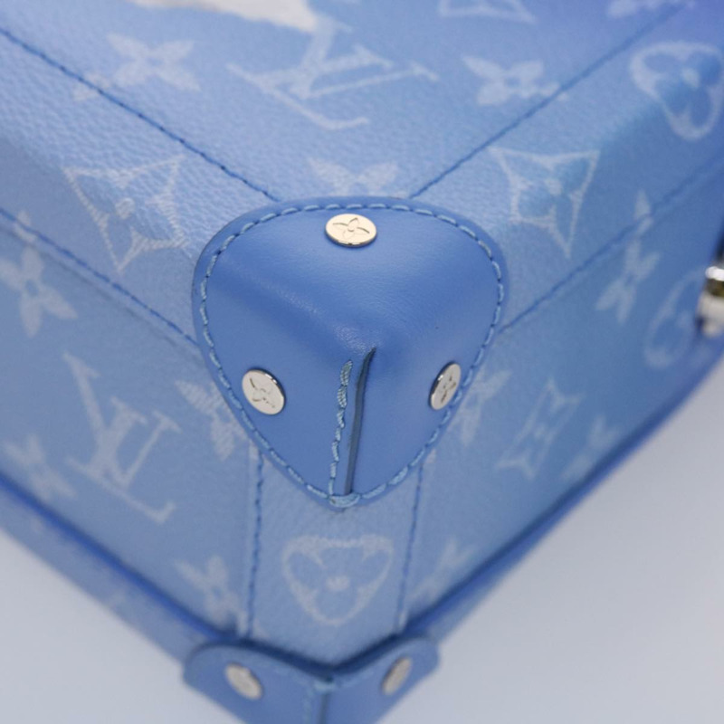 【日本直送】路易威登 Monogram Clouds Soft Trunk 肩背包 藍色 M45430 LV Auth 46350S-6
