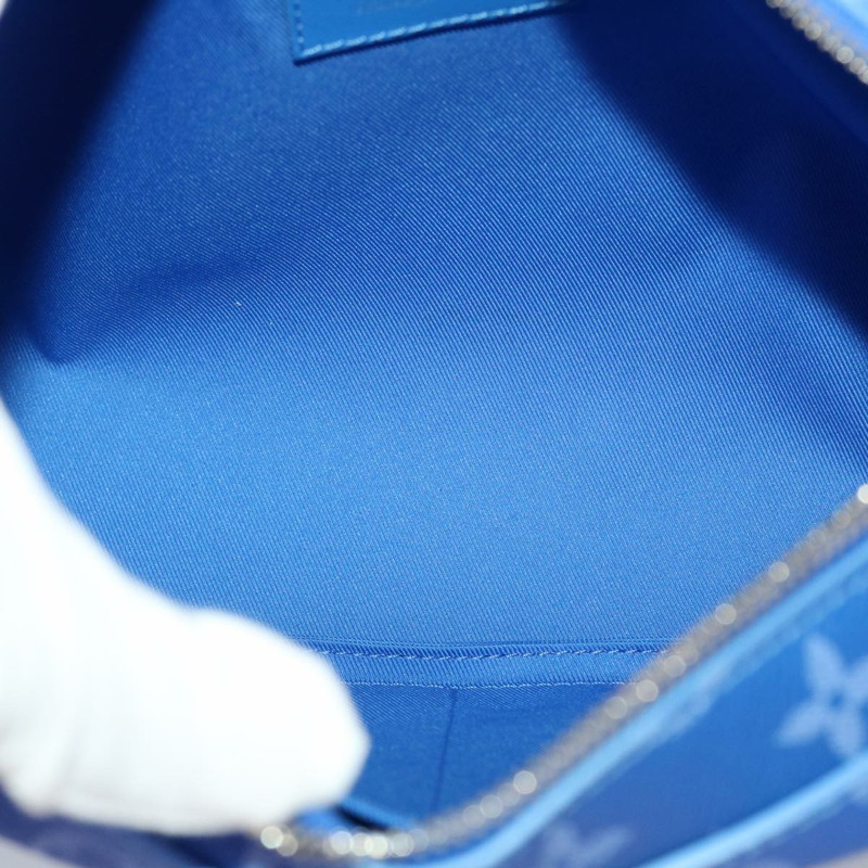 【日本直送】路易威登 Monogram Clouds Soft Trunk 肩背包 藍色 M45430 LV Auth 46350S-9