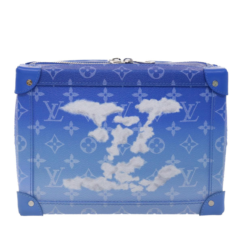 【日本直送】路易威登 Monogram Clouds Soft Trunk 肩背包 藍色 M45430 LV Auth 46350S-12