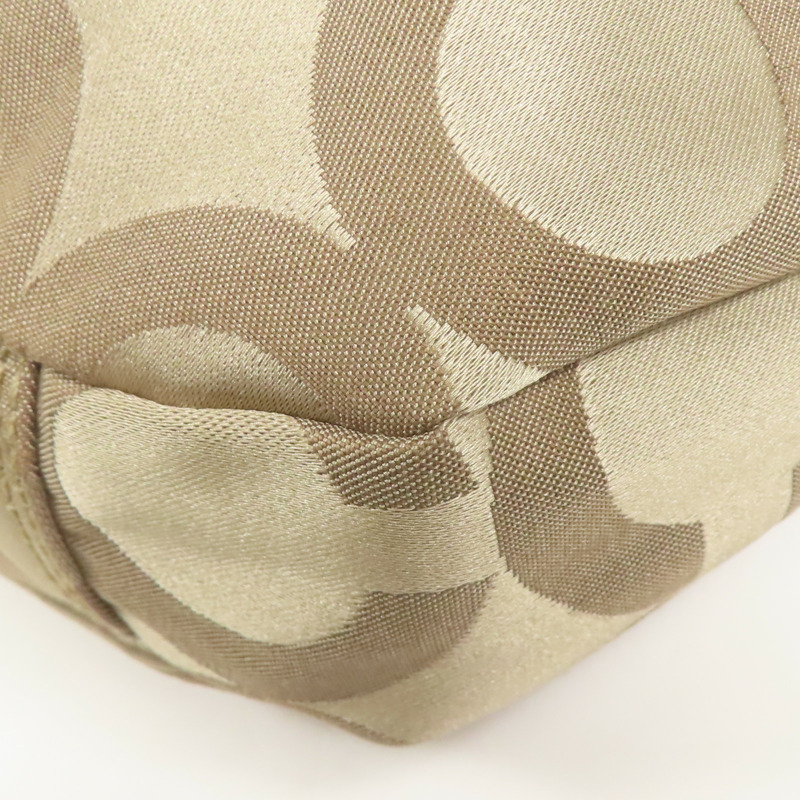 COACH 帆布Shoulder Bag金扣手挽肩背兩用袋-10