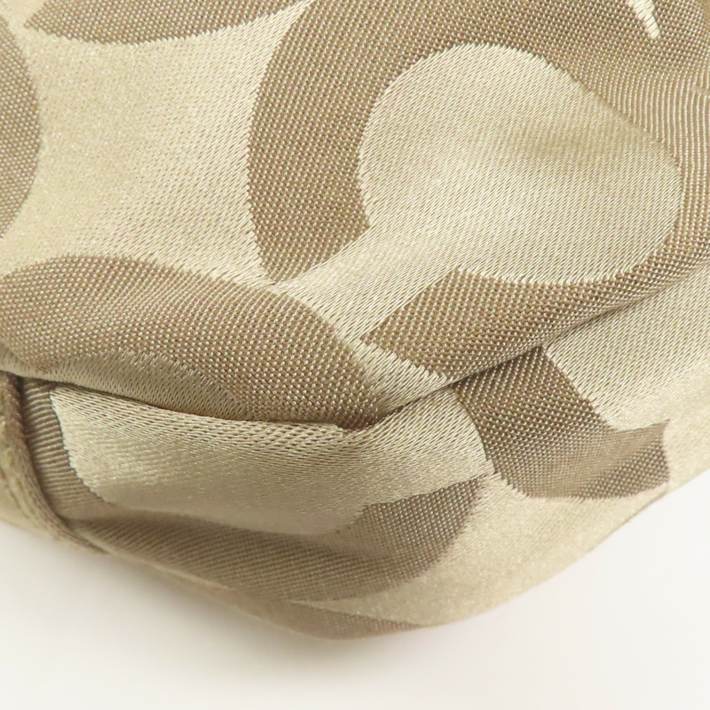 COACH 帆布Shoulder Bag金扣手挽肩背兩用袋-12