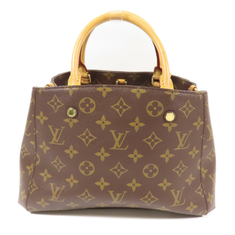 LOUIS VUITTON Monogram Montaigne BB金扣手挽肩背兩用袋-1