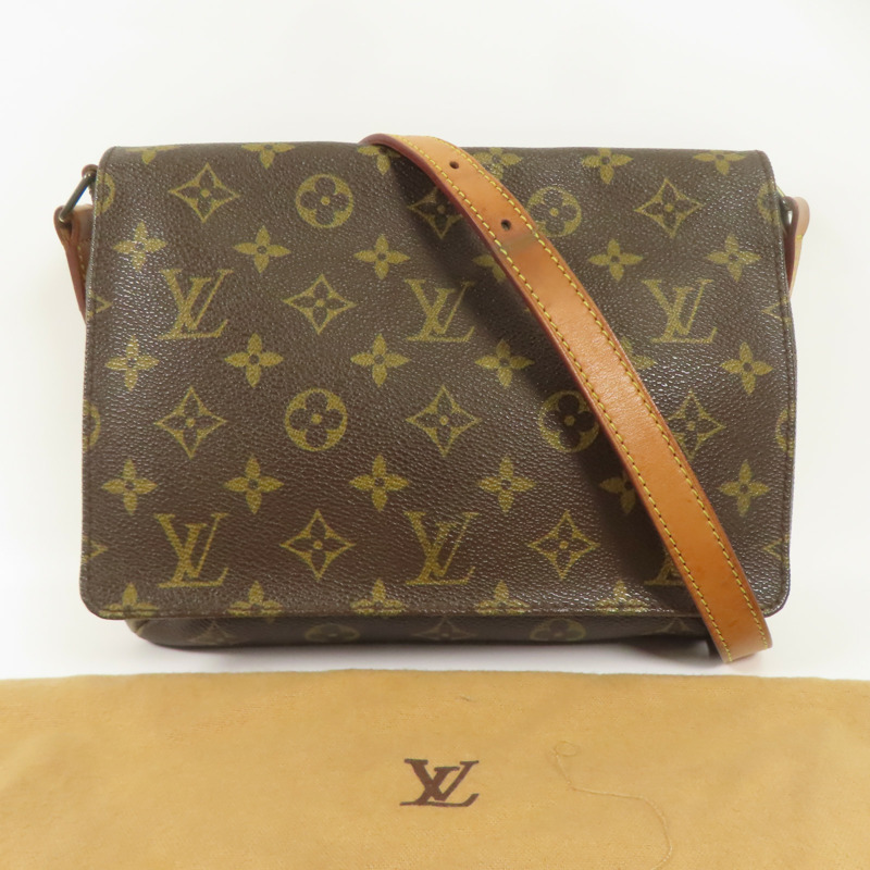LOUIS VUITTON Monogram Musette Tango Long Shoulder金扣肩背袋-9