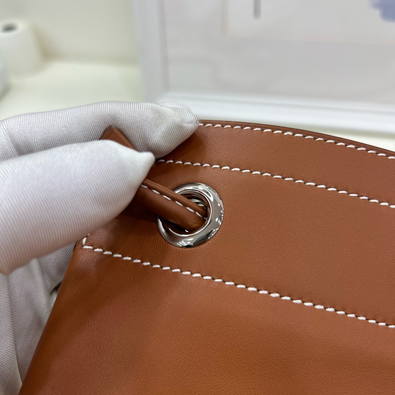 愛馬仕 艾琳 B刻 金棕 銀扣 單肩斜挎包 袁詠儀同款 Hermes Aline Stamp B Gold Color PHW-11