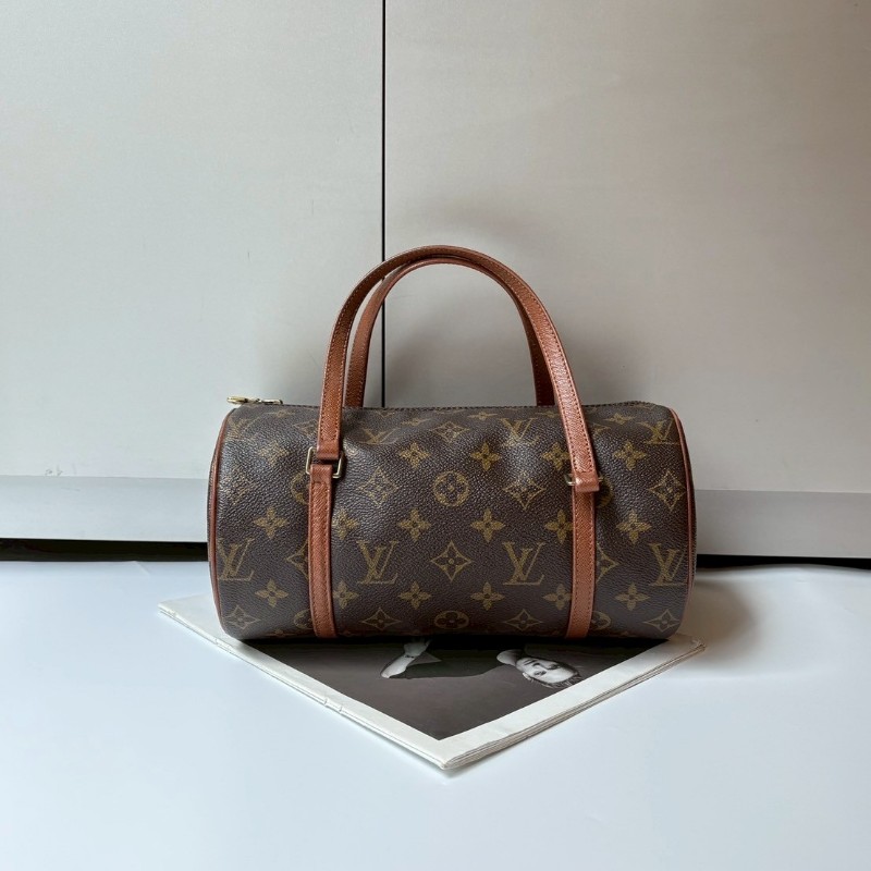 LV 老花中號滾筒手提包-0