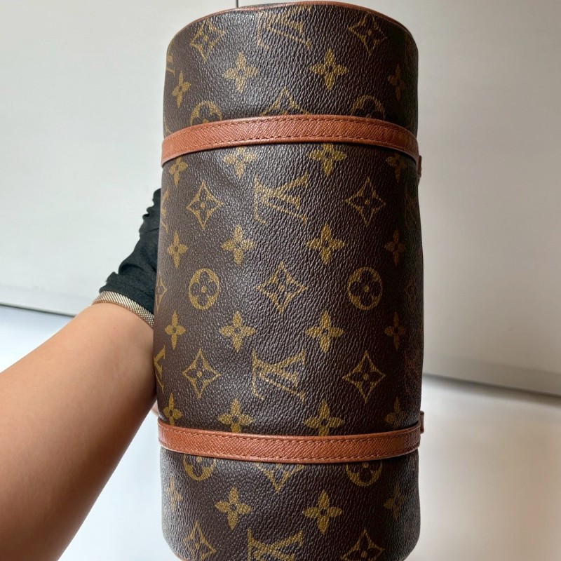 LV 老花中號滾筒手提包-13