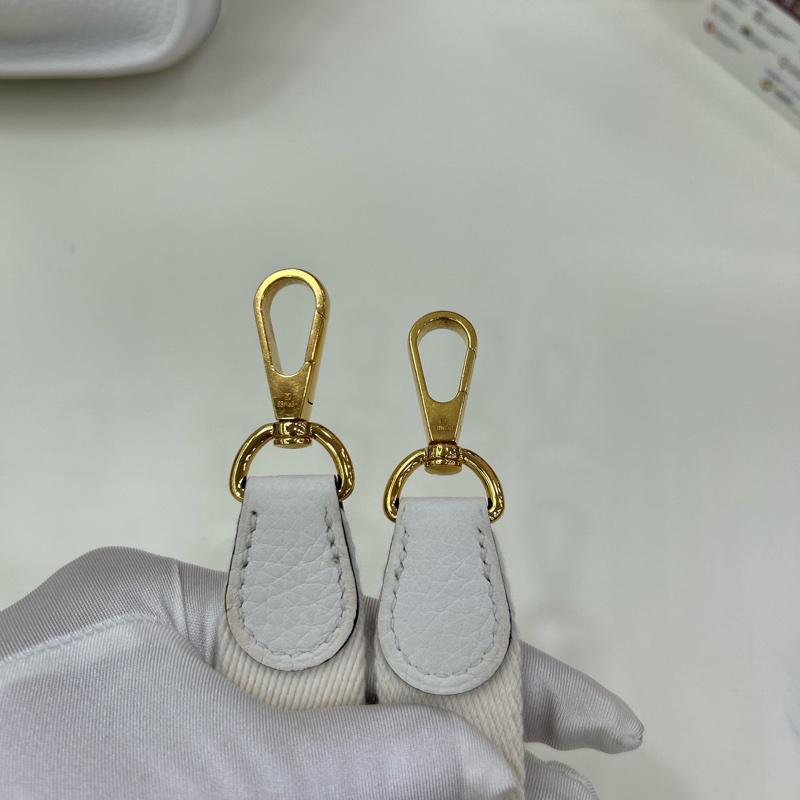 愛馬仕 Mini Evelyne 16 B刻 單肩斜挎包 新白色 金扣全套有單 HERMES mini Evelyne 16 Stamp B New White GHW full set with original receipt-16