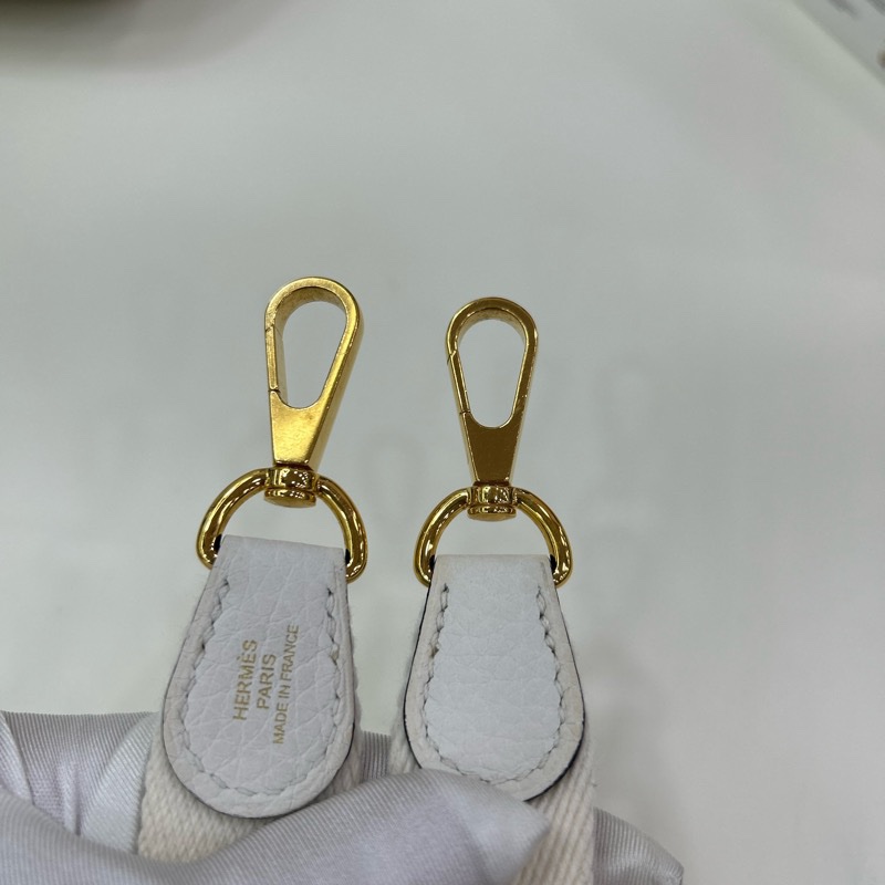 愛馬仕 Mini Evelyne 16 B刻 單肩斜挎包 新白色 金扣全套有單 HERMES mini Evelyne 16 Stamp B New White GHW full set with original receipt-19