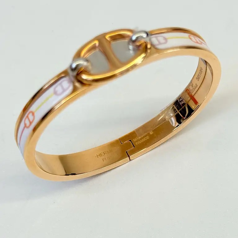 Hermes 豬鼻子彩虹手鍊-7
