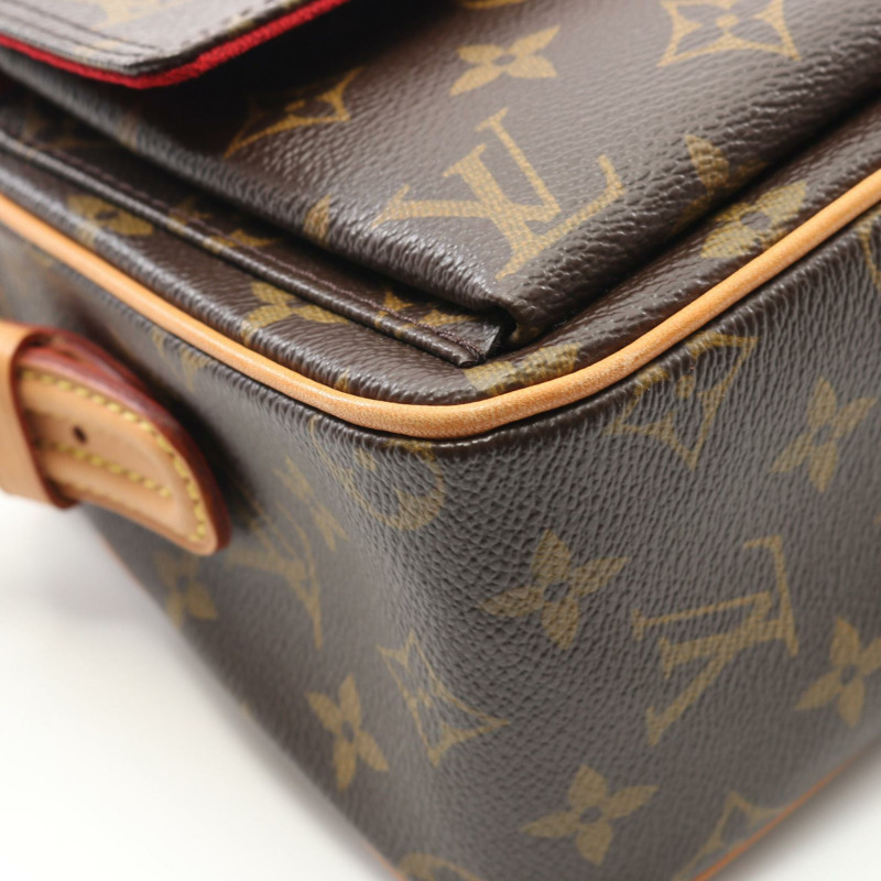 LOUIS VUITTON Vivacite 中型單肩包手提包 M51164 字母帆布二手女士 LV-5