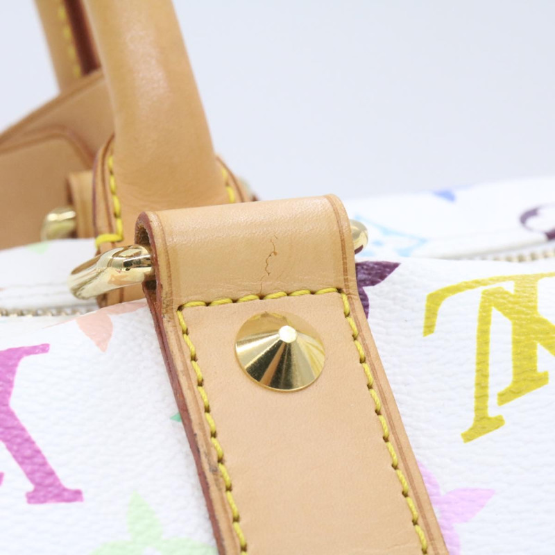 【日本直送】LOUIS VUITTON Monogram 多色 Keepall 45 波士頓包 白色 M92641 LV am191bS-6